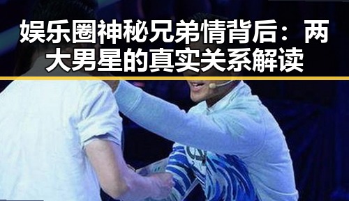 娱乐圈神秘兄弟情背后：两大男星的真实关系解读