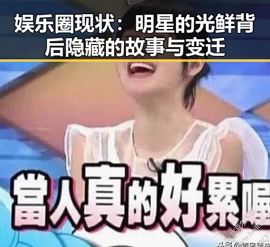 娱乐圈现状：明星的光鲜背后隐藏的故事与变迁